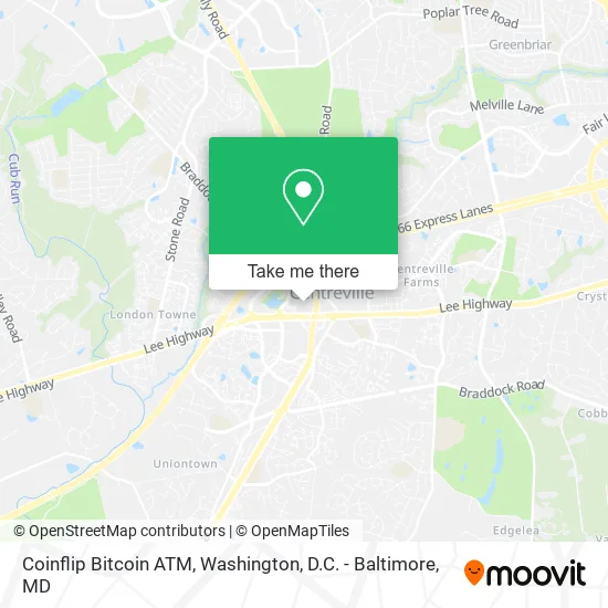 Coinflip Bitcoin ATM map