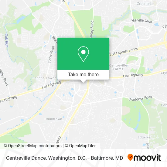 Centreville Dance map