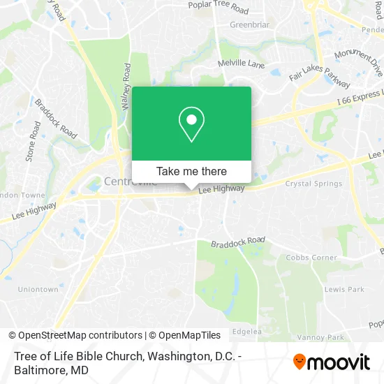 Tree of Life Bible Church map
