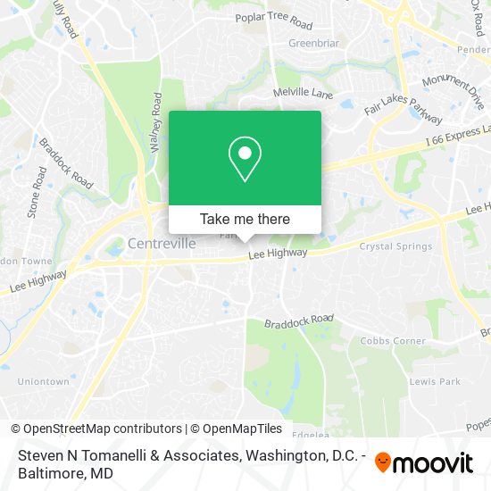 Steven N Tomanelli & Associates map