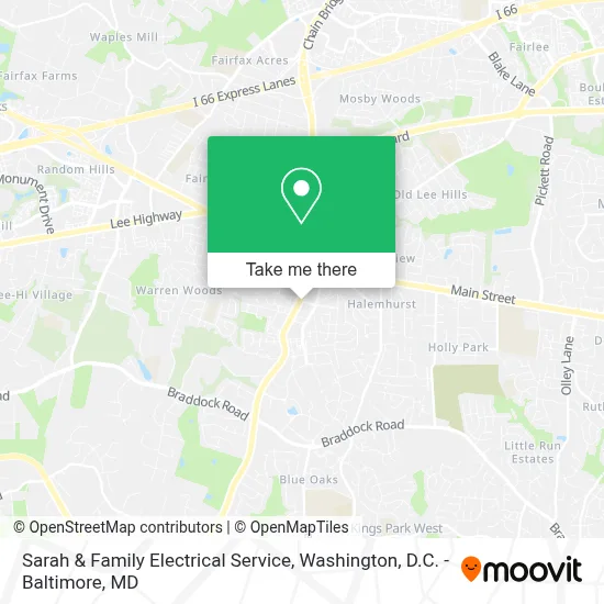 Sarah & Family Electrical Service map
