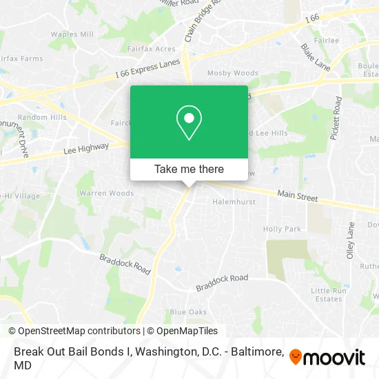 Break Out Bail Bonds I map