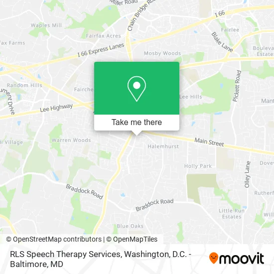Mapa de RLS Speech Therapy Services