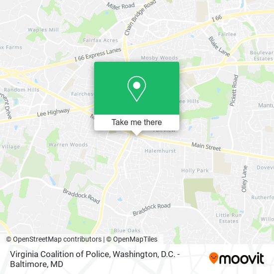 Mapa de Virginia Coalition of Police