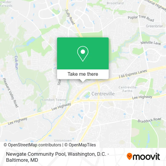 Newgate Community Pool map