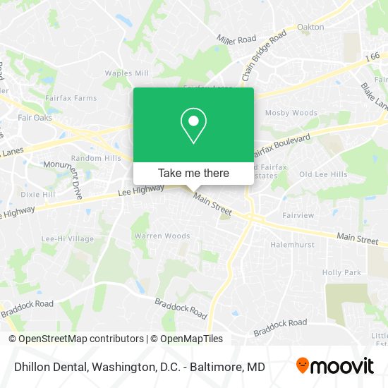 Dhillon Dental map