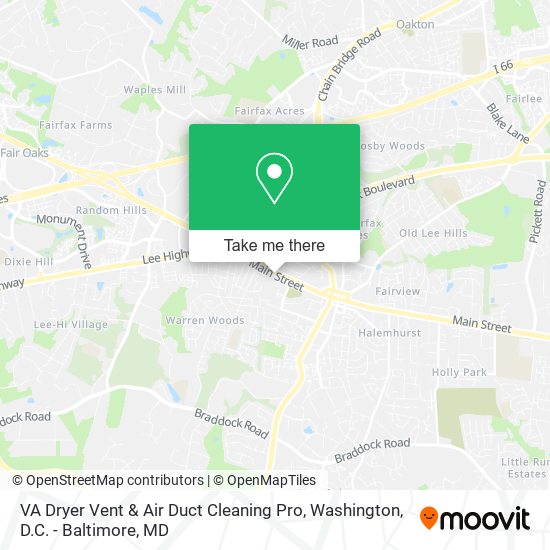 VA Dryer Vent & Air Duct Cleaning Pro map