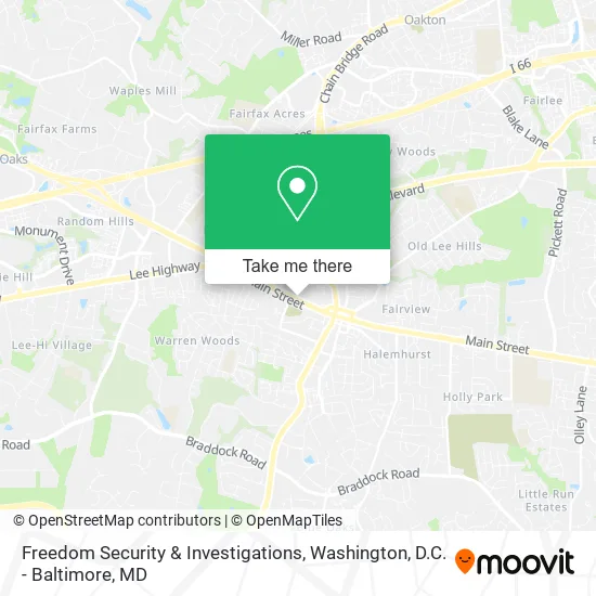 Freedom Security & Investigations map