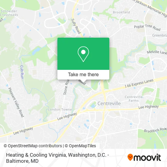 Heating & Cooling Virginia map
