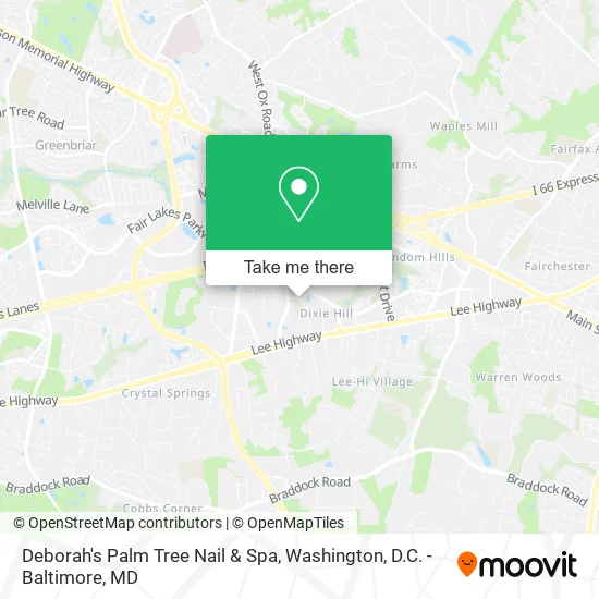Mapa de Deborah's Palm Tree Nail & Spa
