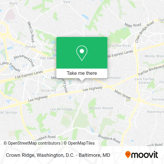 Crown Ridge map