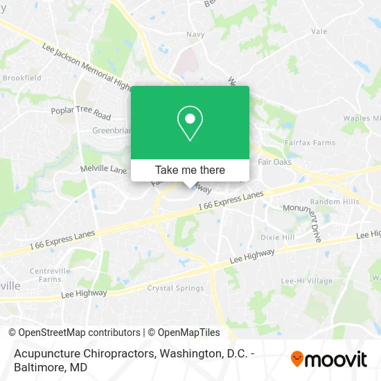 Acupuncture Chiropractors map