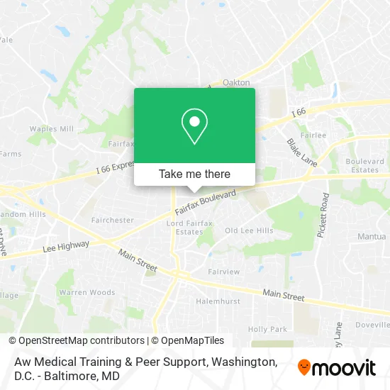 Aw Medical Training & Peer Support map