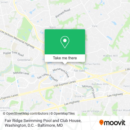 Mapa de Fair Ridge Swimming Pool and Club House