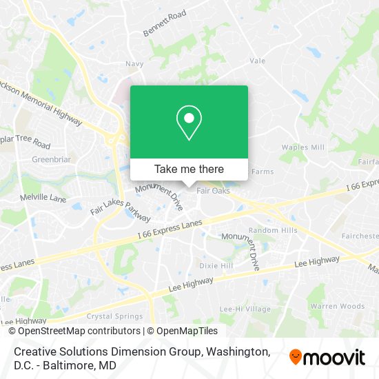 Mapa de Creative Solutions Dimension Group