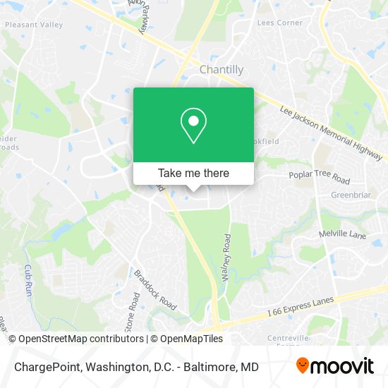 Mapa de ChargePoint