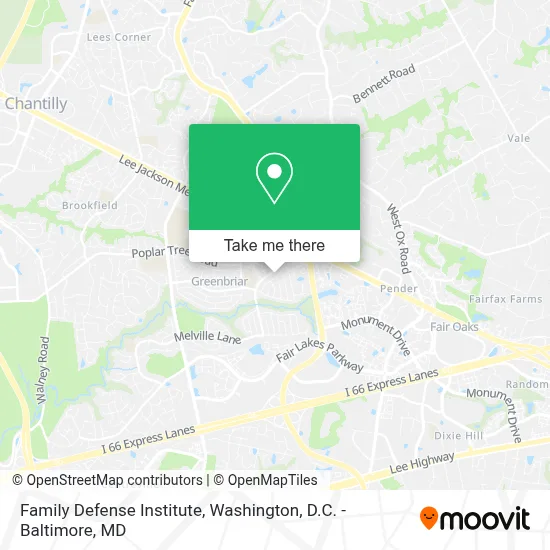 Family Defense Institute map