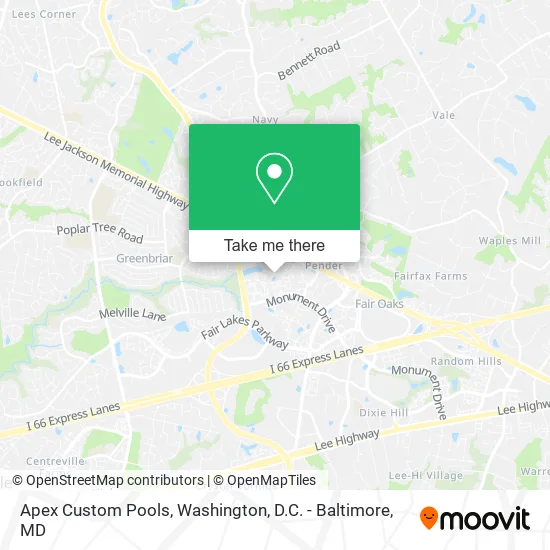 Apex Custom Pools map