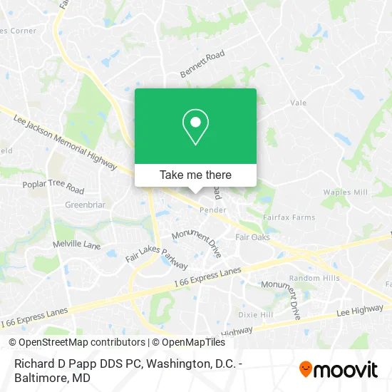 Richard D Papp DDS PC map