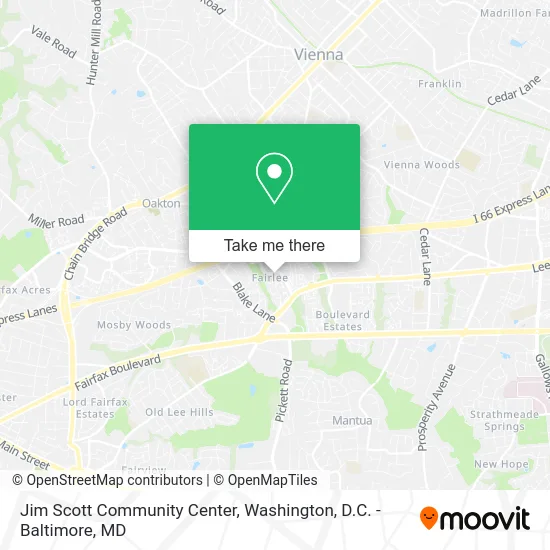 Jim Scott Community Center map