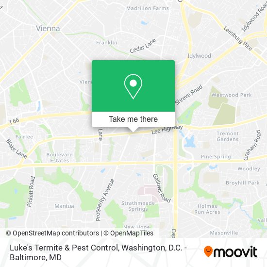Luke's Termite & Pest Control map