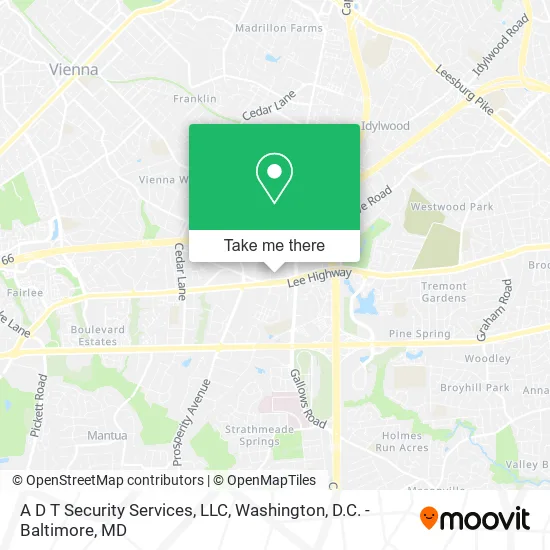 Mapa de A D T Security Services, LLC