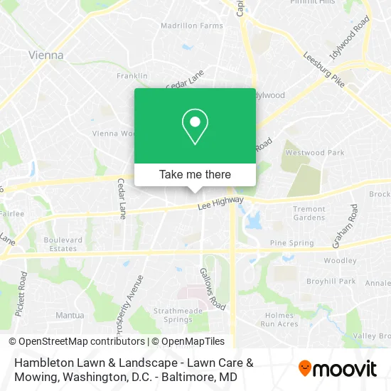 Mapa de Hambleton Lawn & Landscape - Lawn Care & Mowing