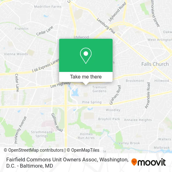 Fairfield Commons Unit Owners Assoc map