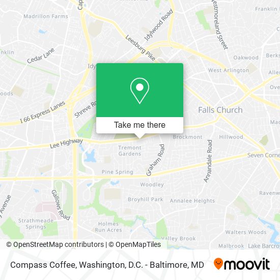 Compass Coffee map