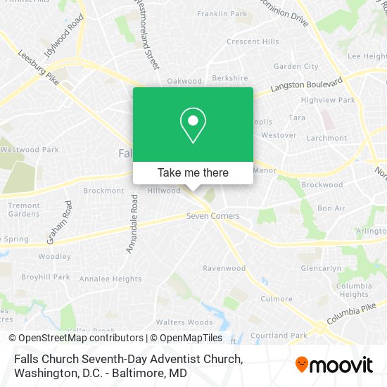 Mapa de Falls Church Seventh-Day Adventist Church