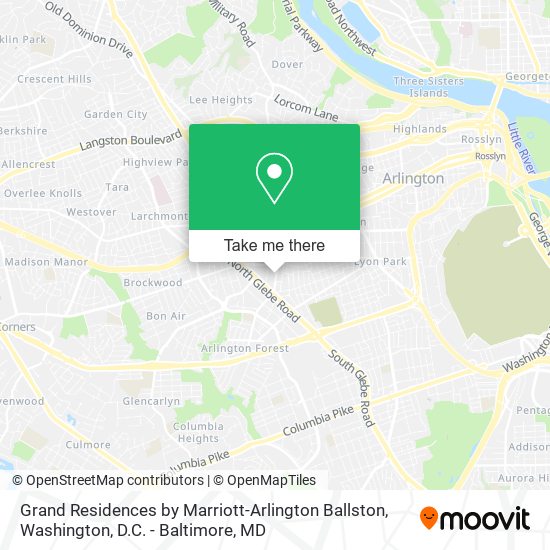 Mapa de Grand Residences by Marriott-Arlington Ballston