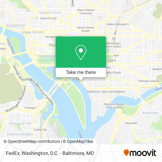Mapa de FedEx