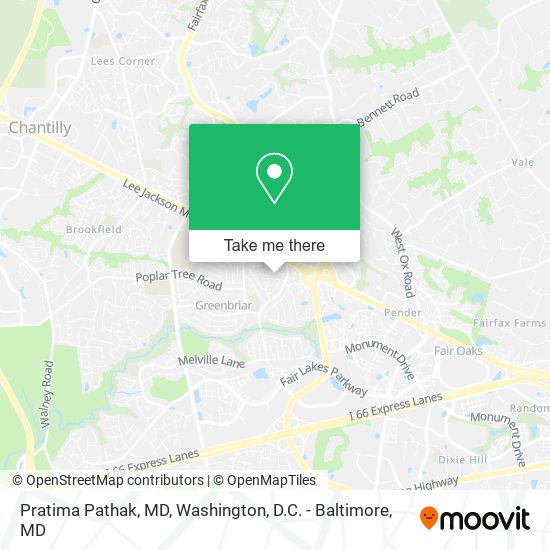 Pratima Pathak, MD map