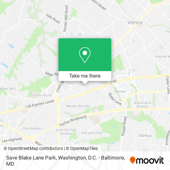 Save Blake Lane Park map