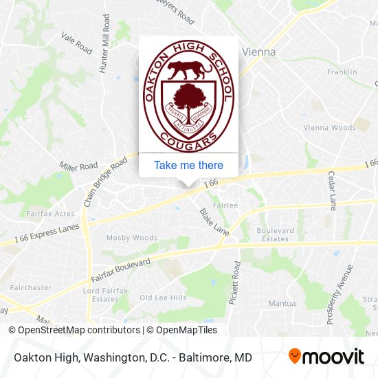 Oakton High map