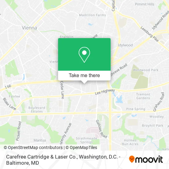 Mapa de Carefree Cartridge & Laser Co.