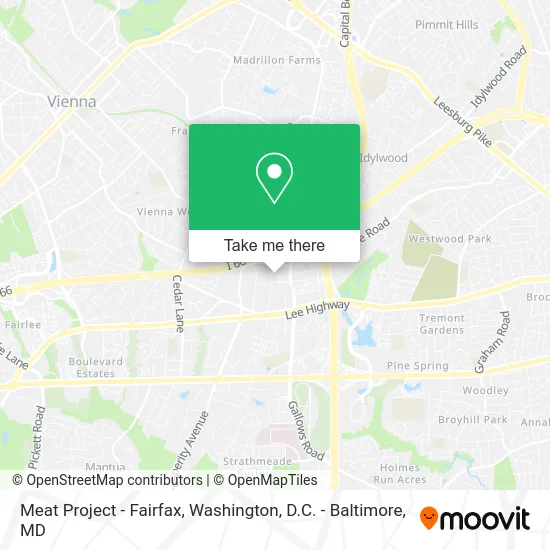 Meat Project - Fairfax map