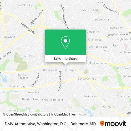 DMV Automotive map