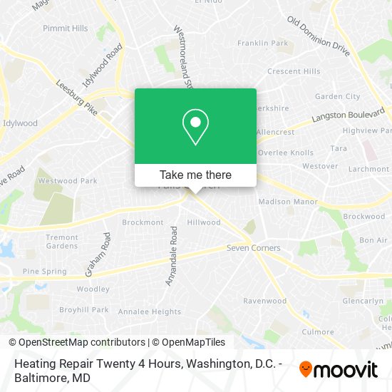 Heating Repair Twenty 4 Hours map