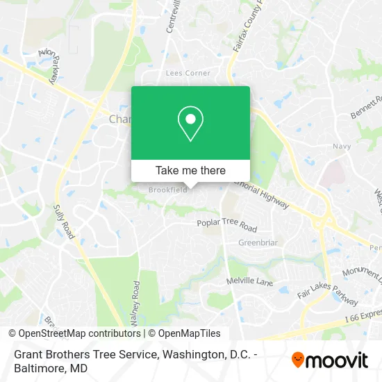 Grant Brothers Tree Service map