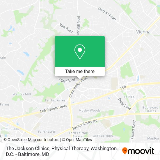 Mapa de The Jackson Clinics, Physical Therapy