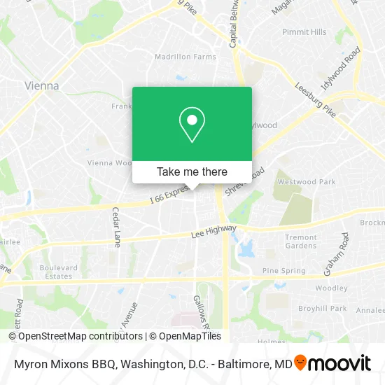 Myron Mixons BBQ map