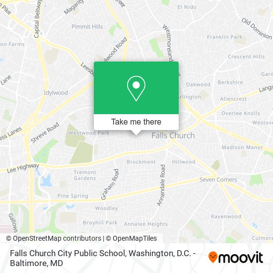 Falls Church City Public School map