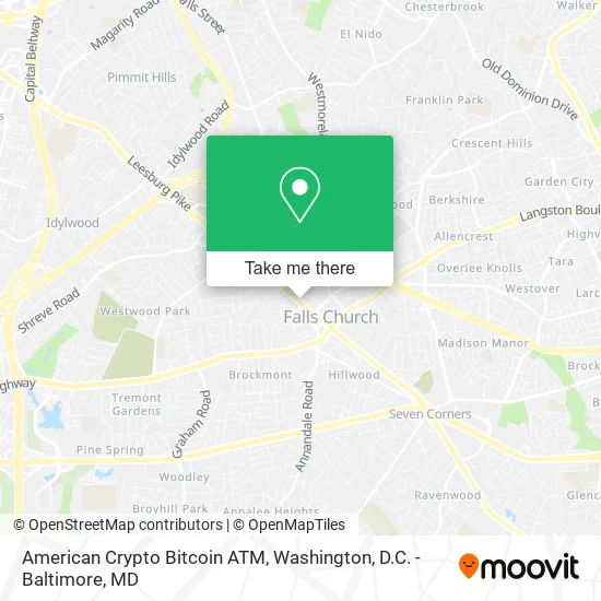 American Crypto Bitcoin ATM map