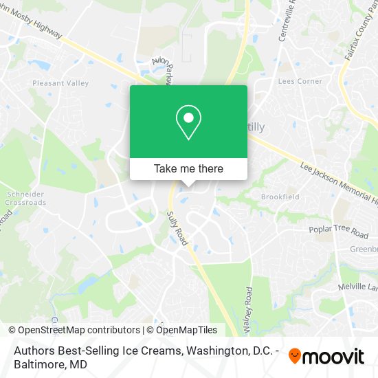 Authors Best-Selling Ice Creams map