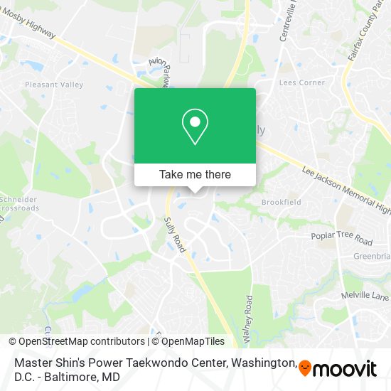 Master Shin's Power Taekwondo Center map
