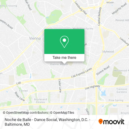 Mapa de Noche de Baile - Dance Social