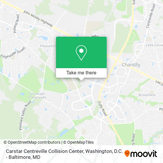 Mapa de Carstar Centreville Collision Center