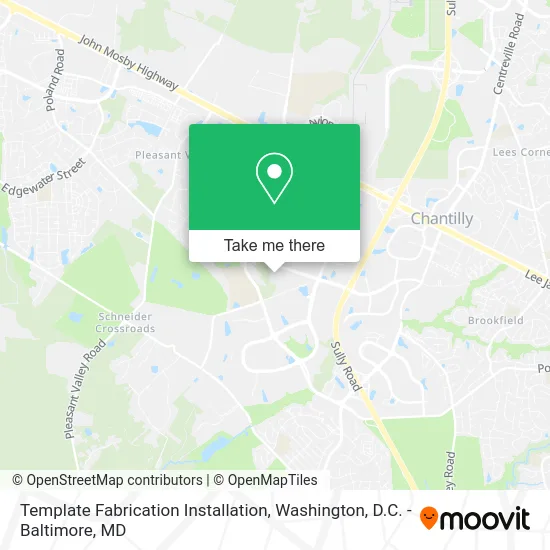 Template Fabrication Installation map