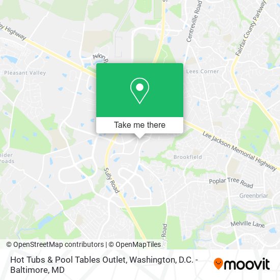 Mapa de Hot Tubs & Pool Tables Outlet